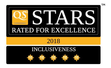 QS Stars de 5 estrellas en inclusividad